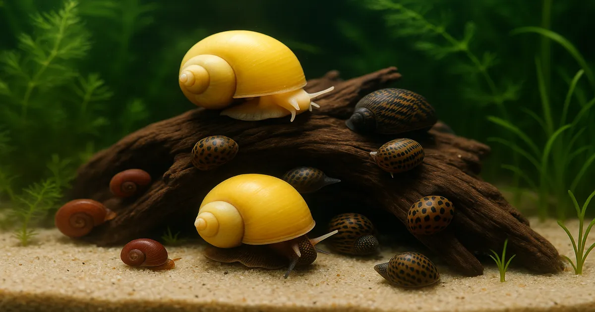 Aquarium Snail Identification Guide: All Common Species
