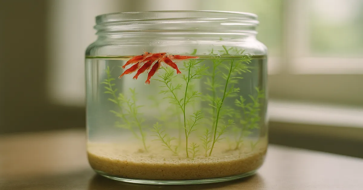 Why Are Shrimp Clustering at the Top of the Jar?
